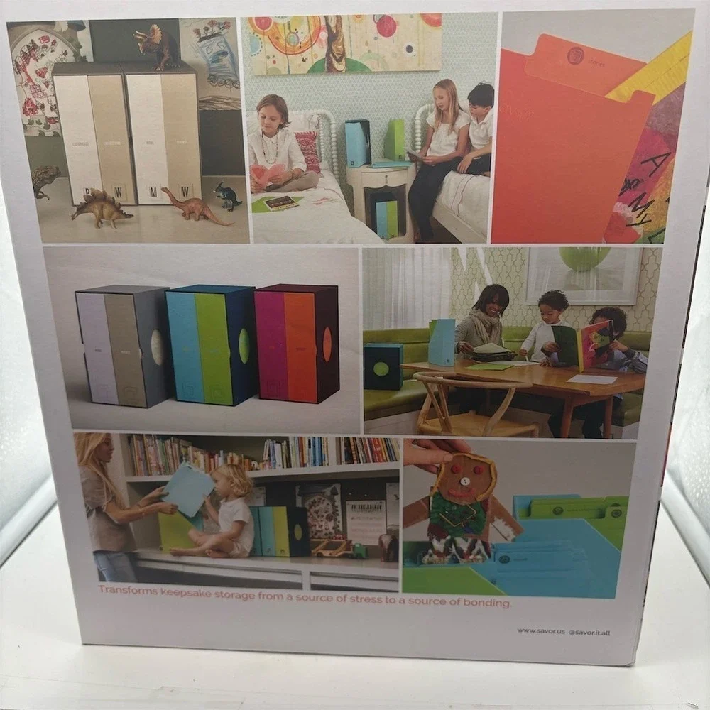 Savor The Library School Years Edition Keepsake Storage Box Set w/ Labels